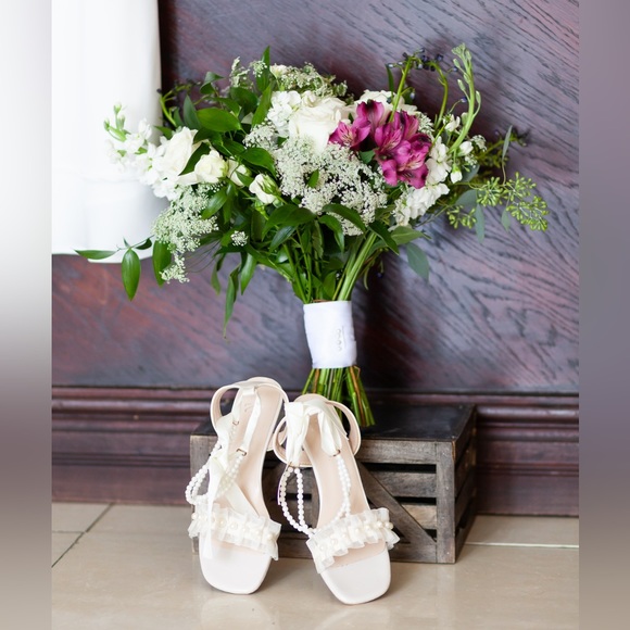 Faux peel chunky heels - Picture 2 of 5